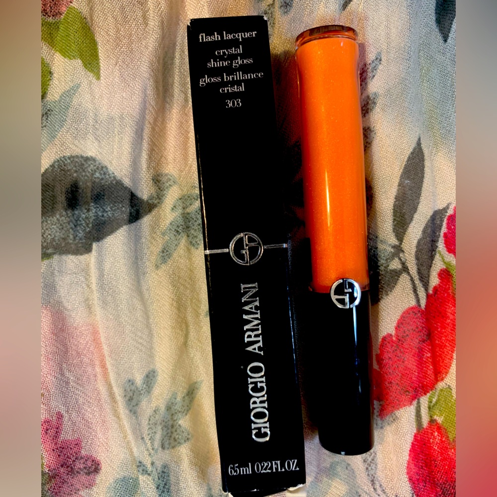 Giorgio Armani “Flash Lacquer” Lip Gloss Color: Coral 303